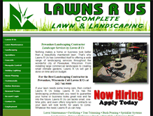 Tablet Screenshot of lawnsrus.com